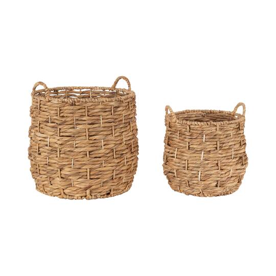Kate and Laurel Livia Round Woven Basket Set